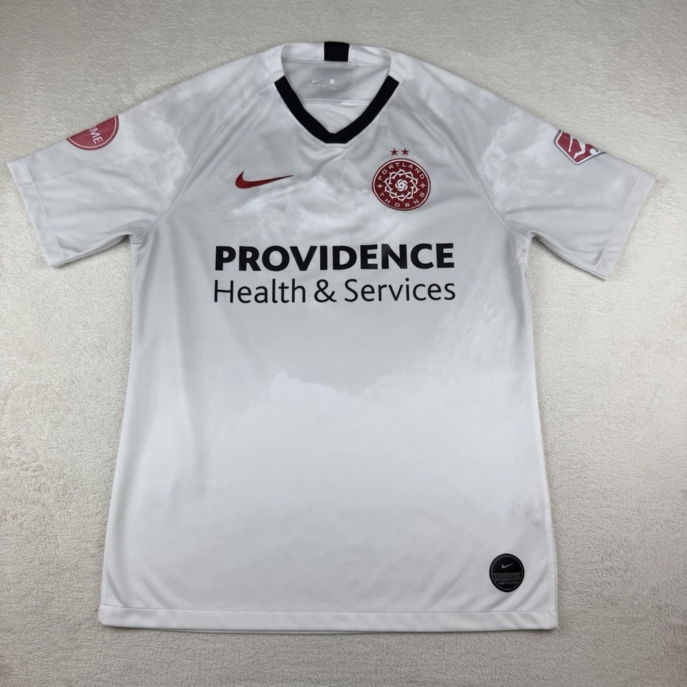 Nike Portland Thorns FC Jersey Medium White NWSL Providence Soccer Kit AR0717-10